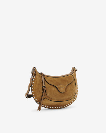 Sac Moon Pocket en cuir velours