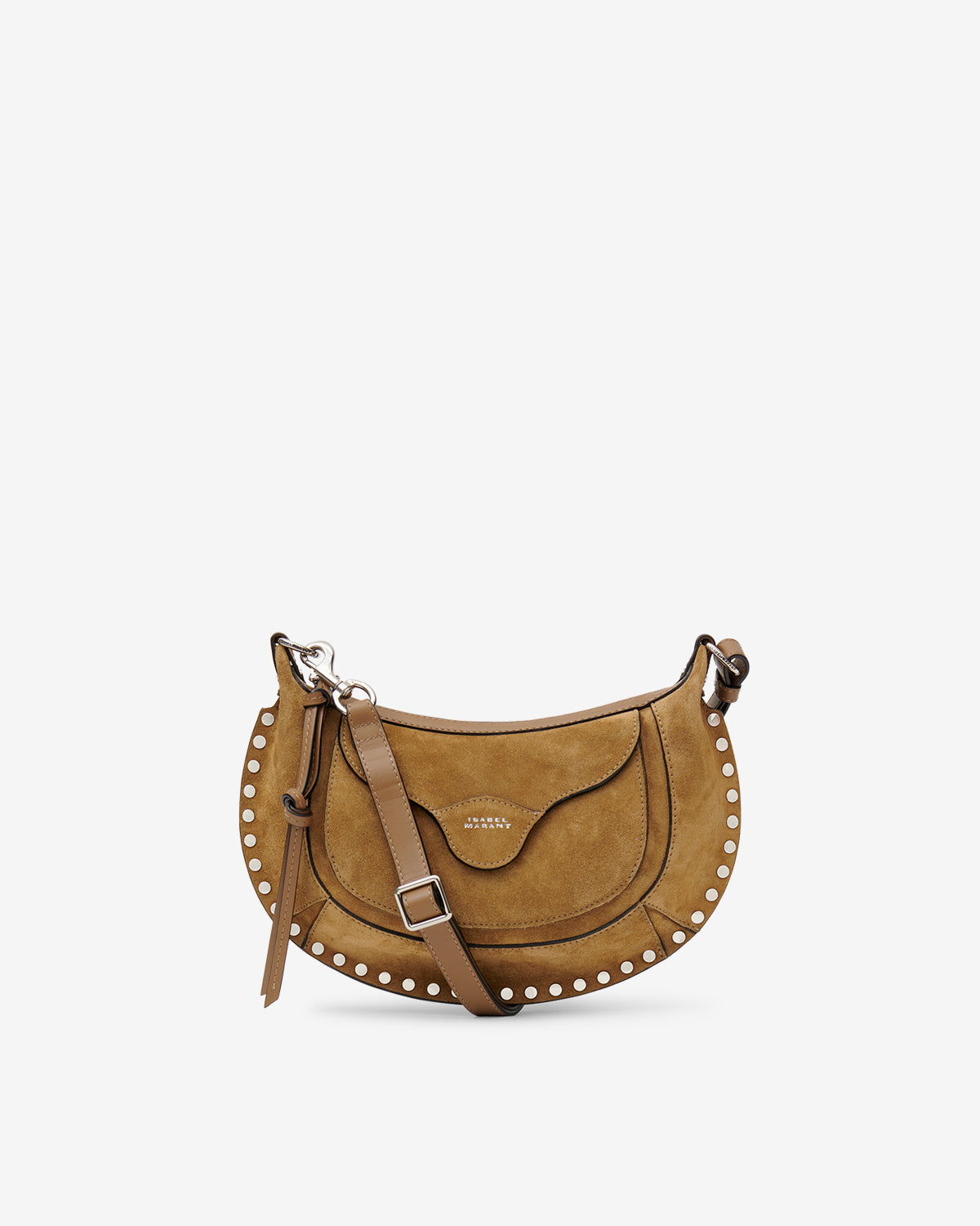 Sac Moon Pocket en cuir velours
