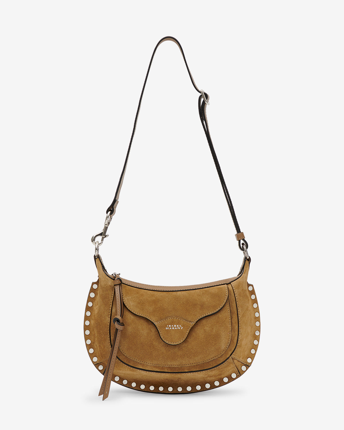 Sac Moon Pocket en cuir velours