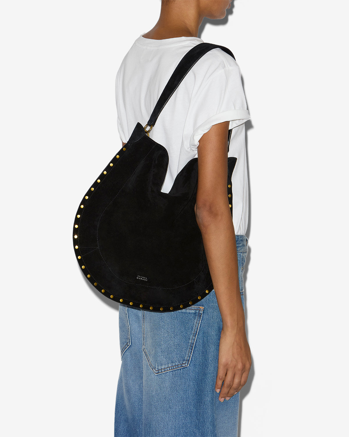 Sac Oskan Hobo Soft en cuir velours