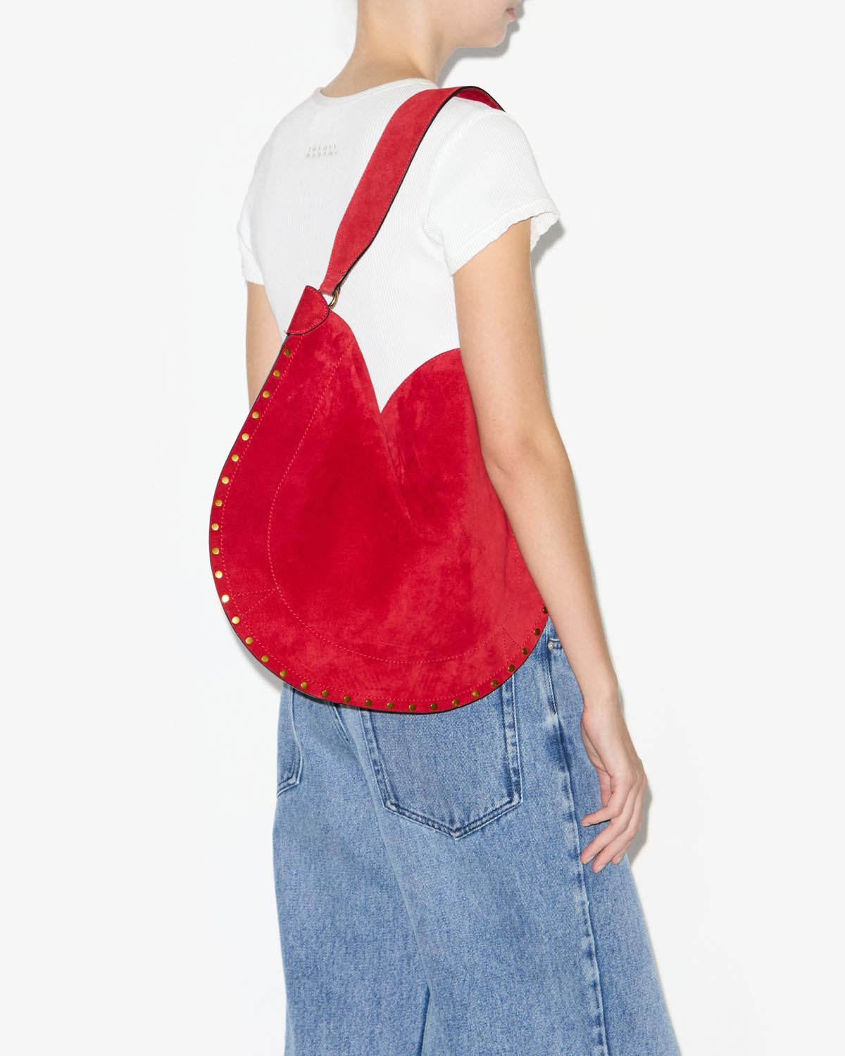 Sac Oskan Hobo Soft en cuir velours