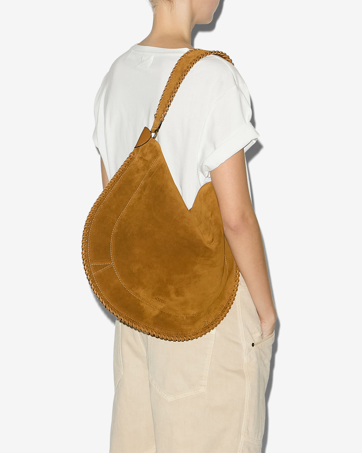 Sac Oskan Hobo Soft en cuir velours
