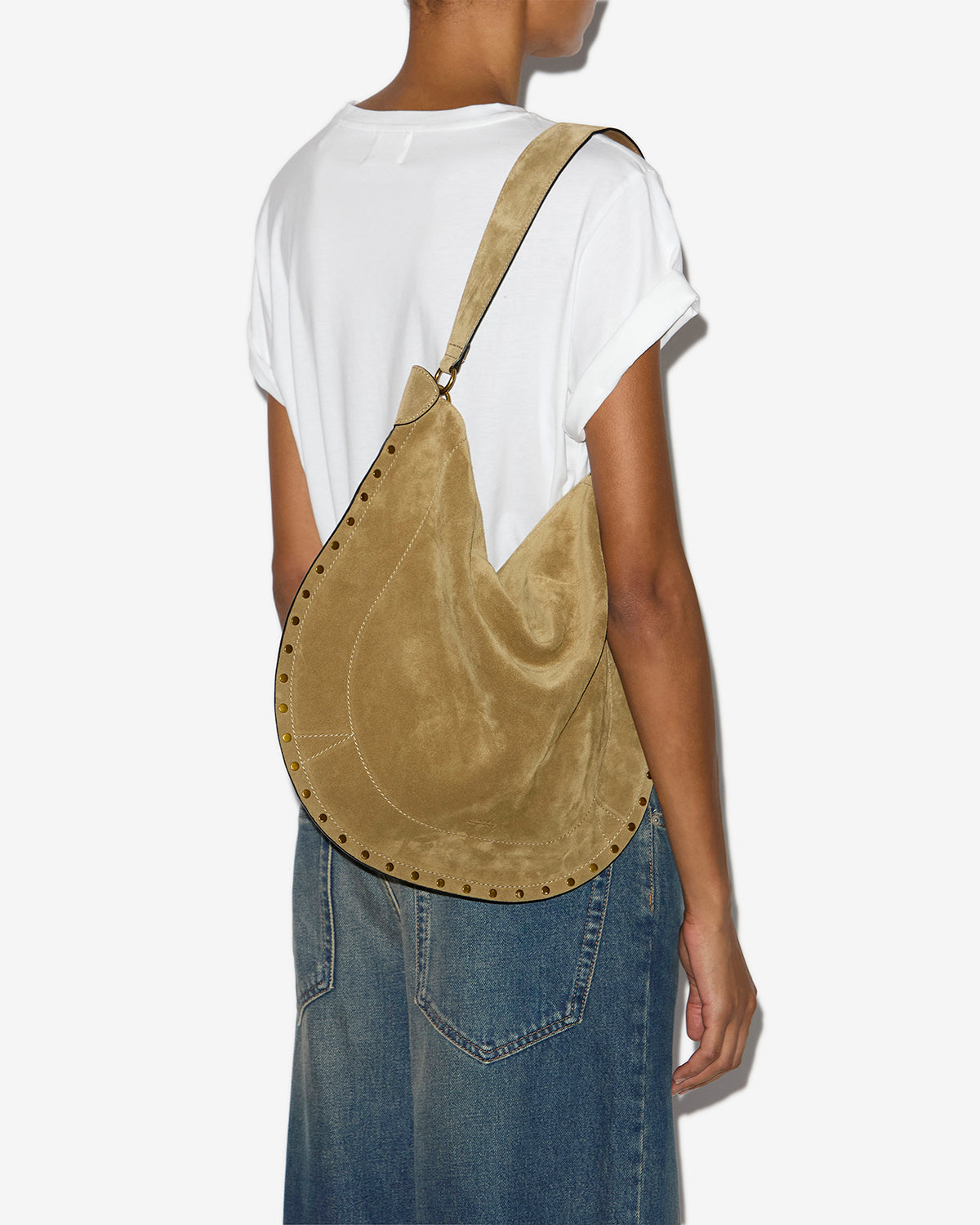 Sac Oskan Hobo Soft en cuir velours