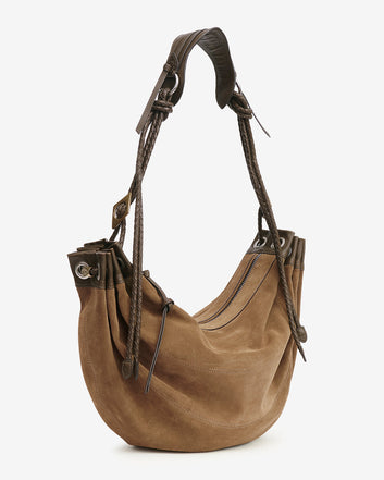 Sac Maia Large en cuir velours